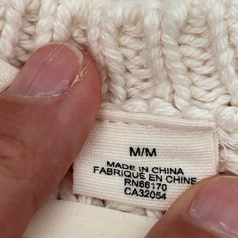 Anthropologie Moth Cream Knitted Sweater Vest, size Medium - Picture 5 of 8